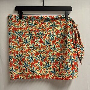 SOLID & STRIPED Multicolor Floral Swim Coverup